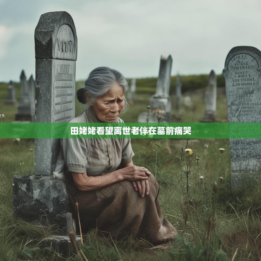 田姥姥看望离世老伴在墓前痛哭