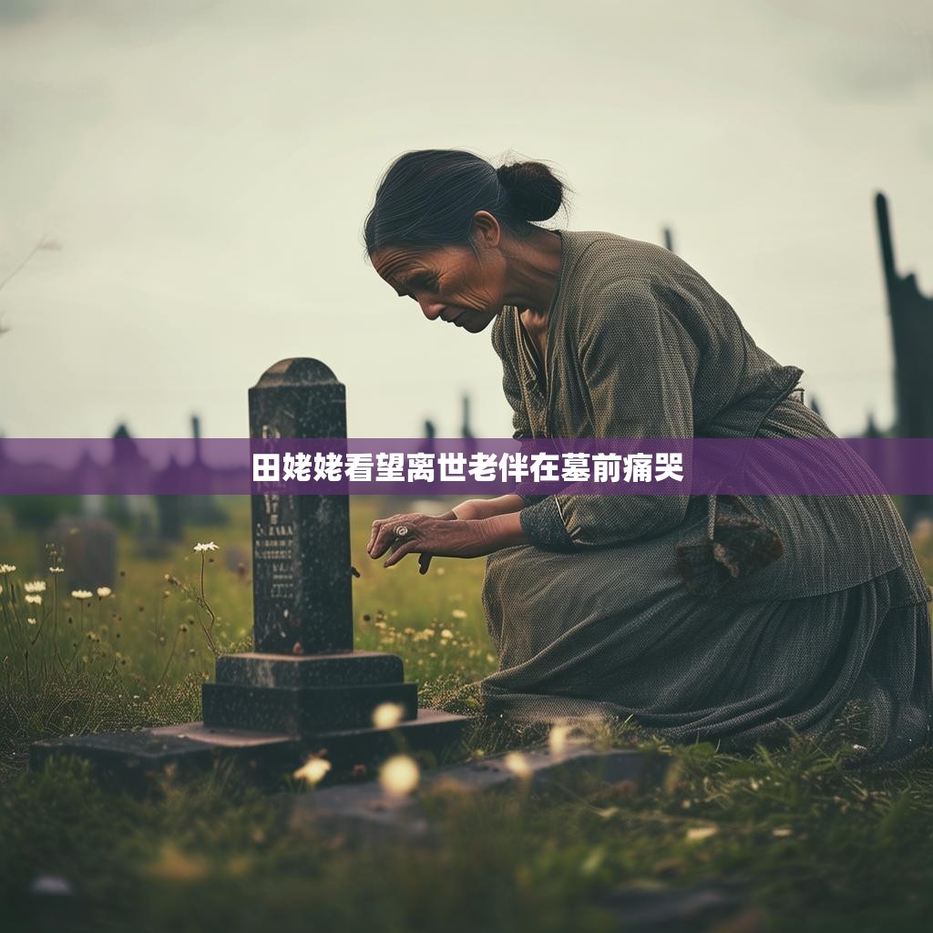 田姥姥看望离世老伴在墓前痛哭