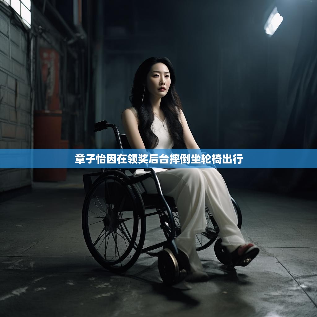 章子怡因在领奖后台摔倒坐轮椅出行