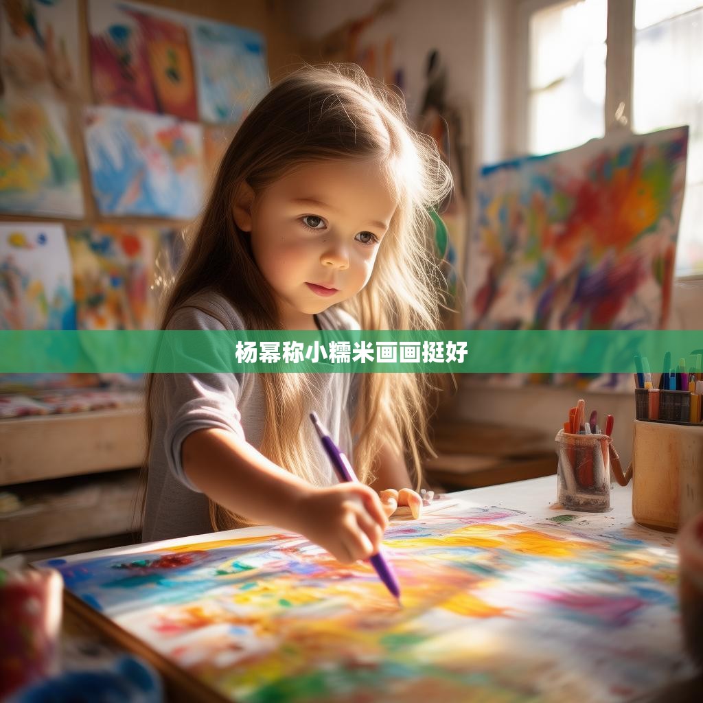 杨幂赞赏小糯米画作