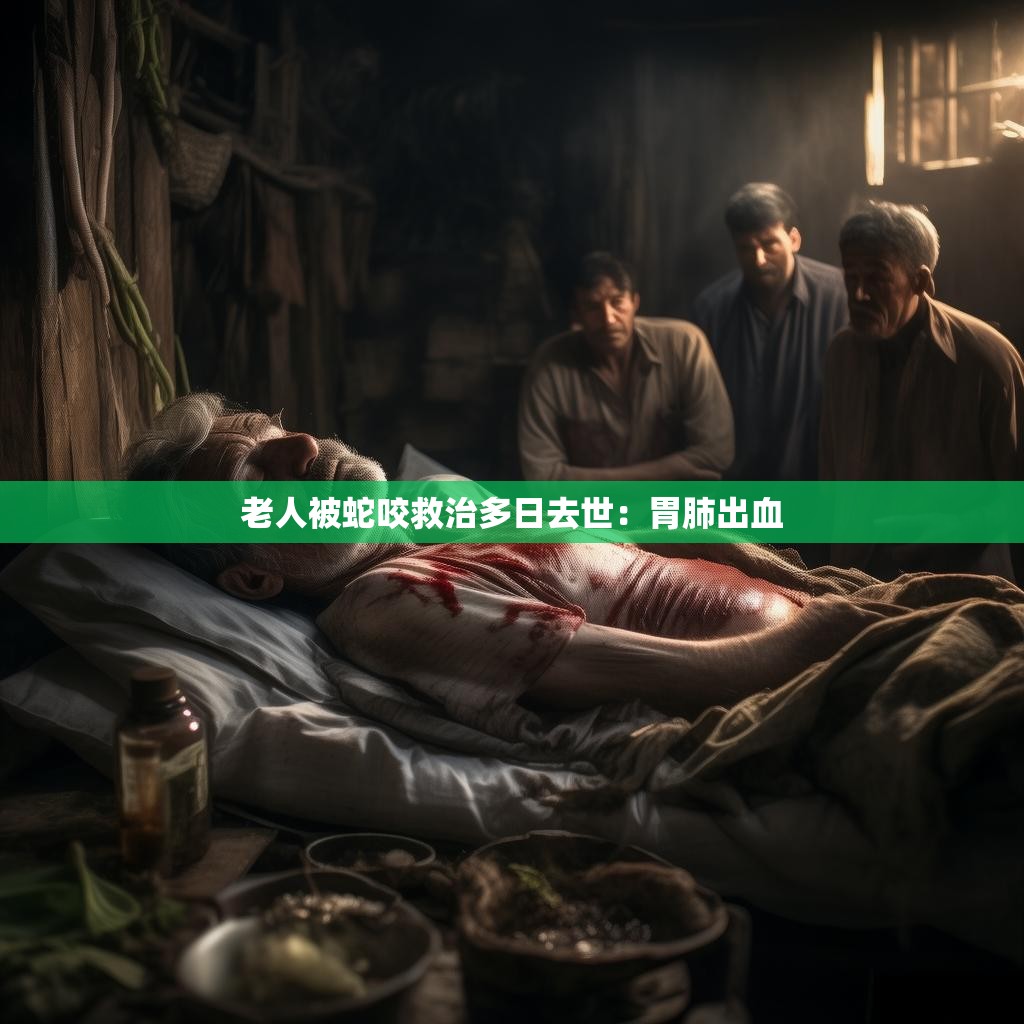 老人被蛇咬救治多日去世：胃肺出血