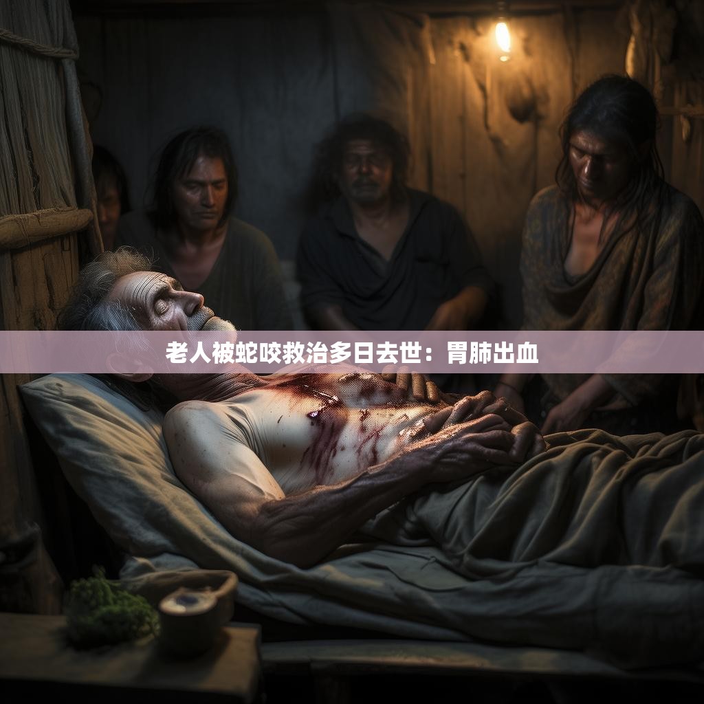 老人被蛇咬救治多日去世：胃肺出血