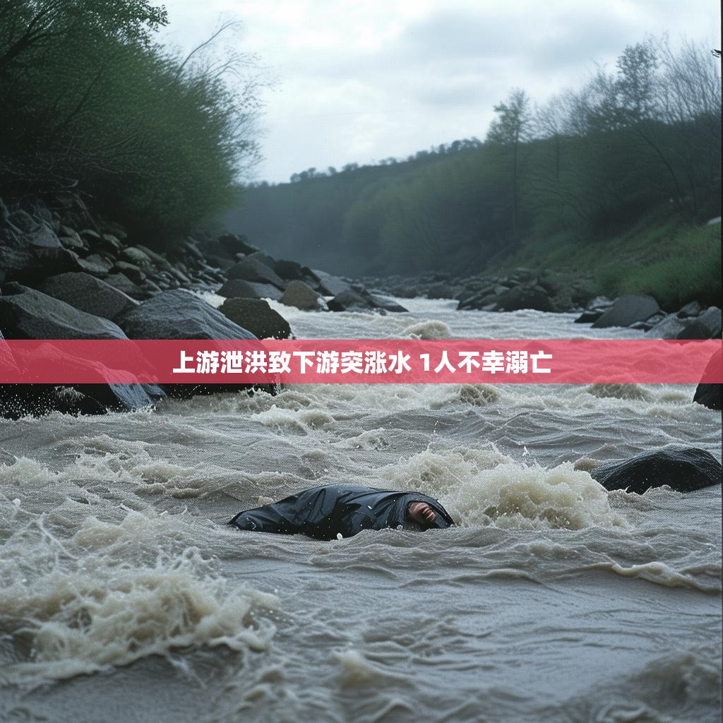 上游泄洪导致的灾难现场