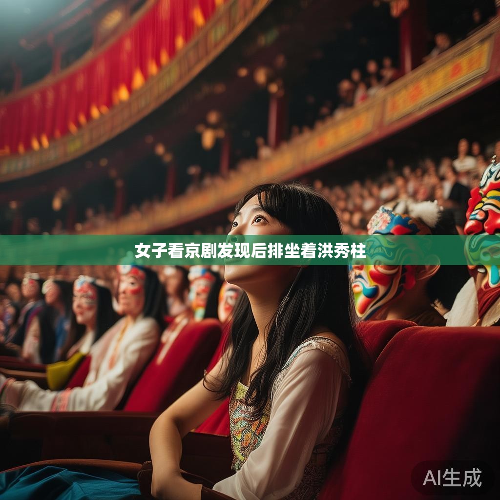 女子观赏京剧的全情投入 京剧演出的精彩瞬间