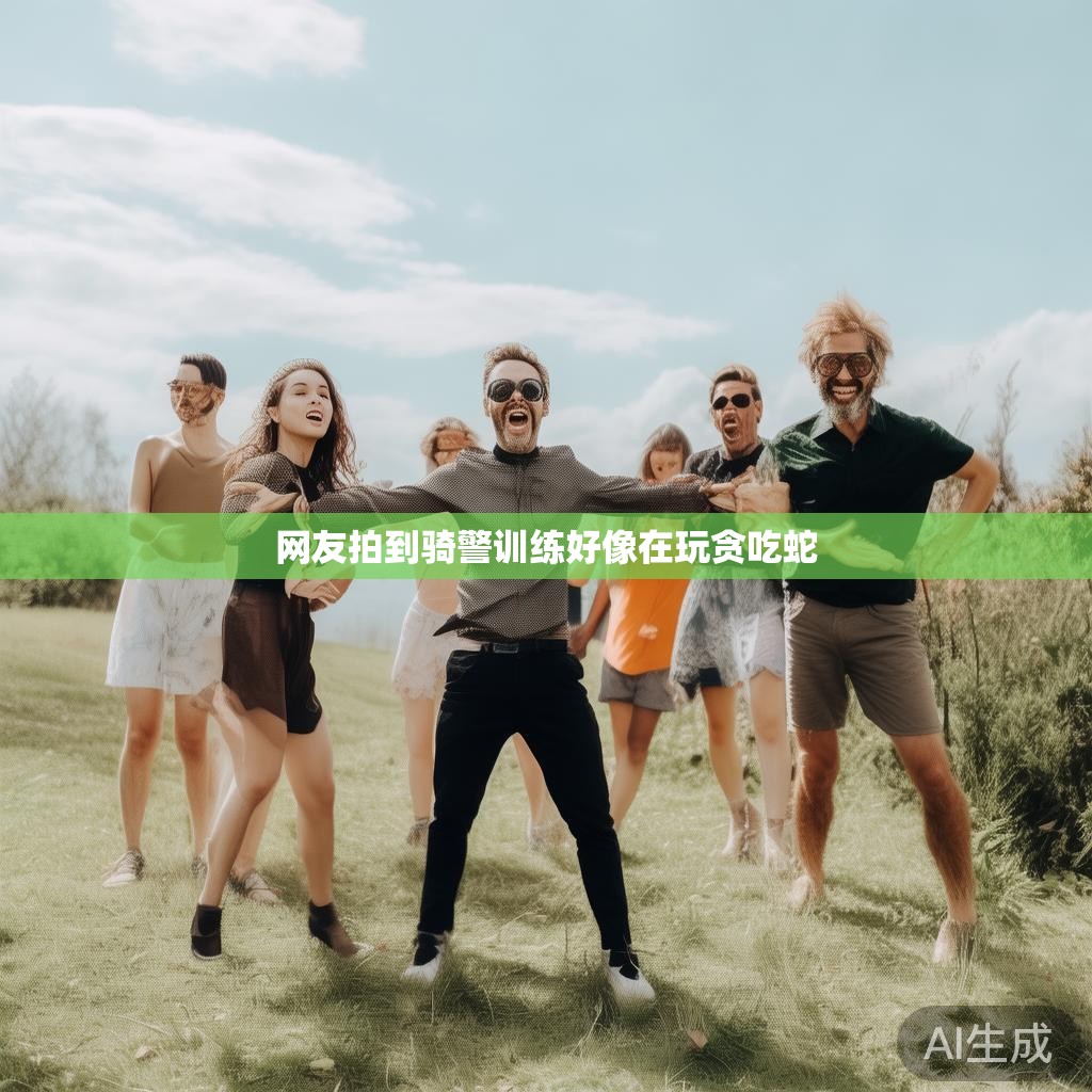 网友捕捉到别样骑警训练瞬间