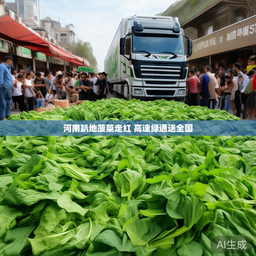 河南趴地菠菜走红 高速绿通送全国