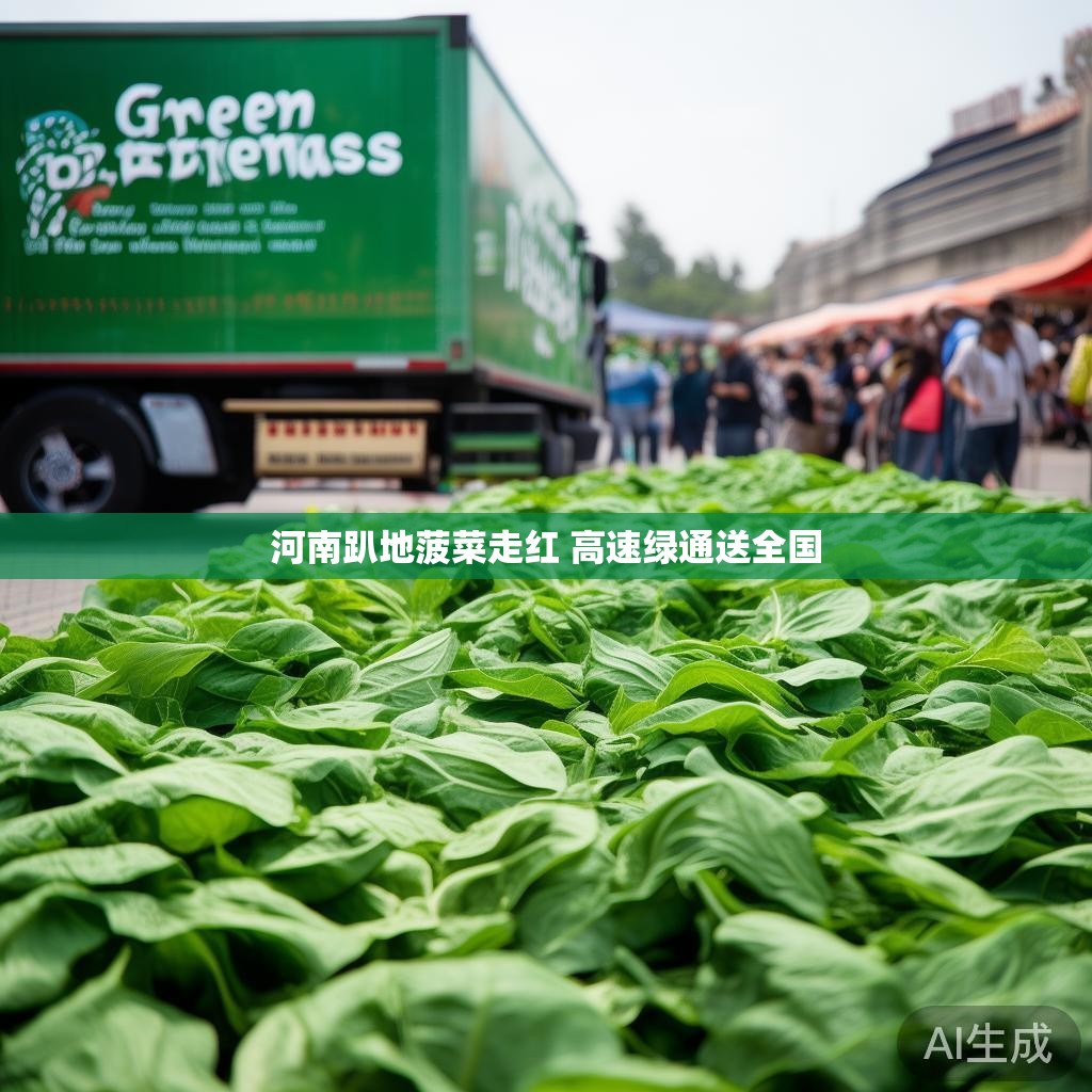 河南趴地菠菜走红 高速绿通送全国