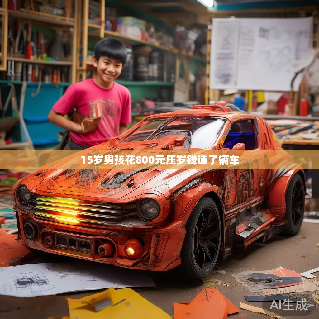 15岁男孩花800元压岁钱造了辆车