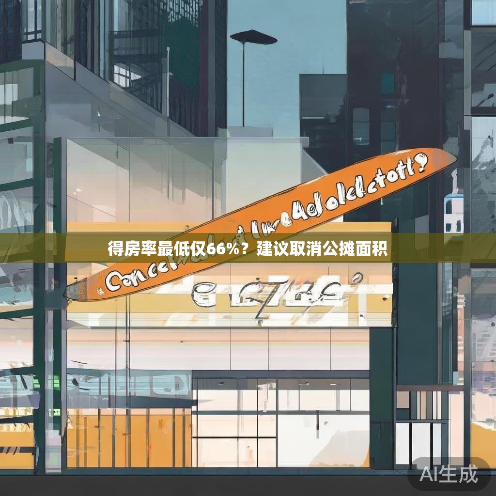得房率最低仅66%？建议取消公摊面积