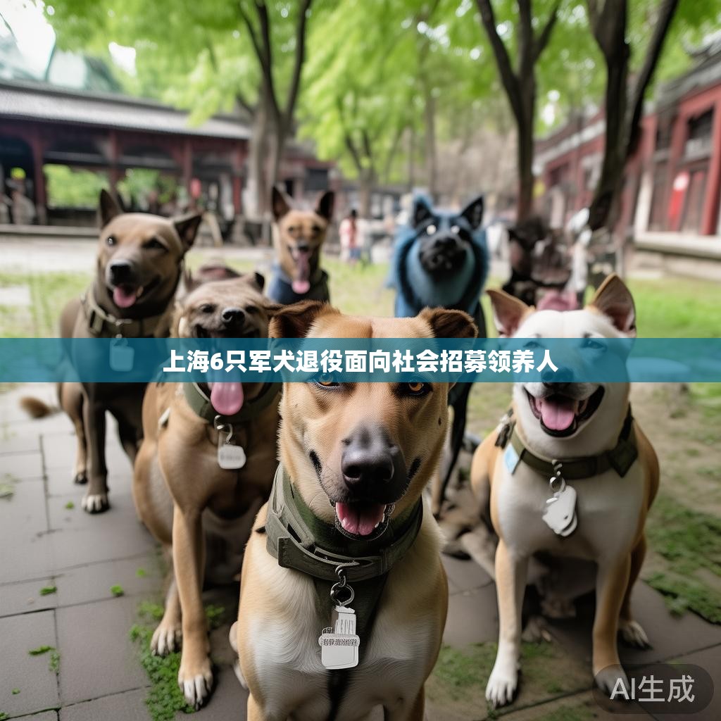上海6只军犬退役面向社会招募领养人